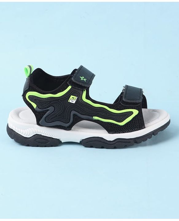 Cute Walk by Babyhug Velcro Closure Sandals - Black