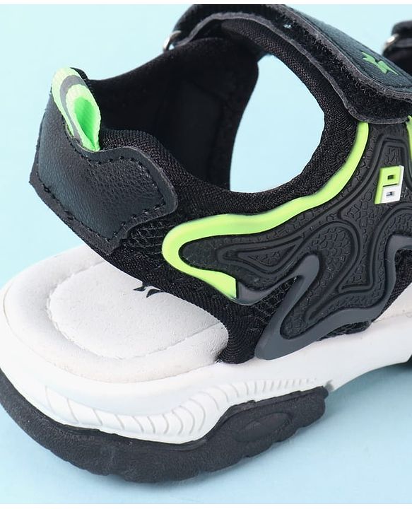 Cute Walk by Babyhug Velcro Closure Sandals - Black