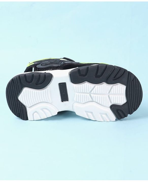 Cute Walk by Babyhug Velcro Closure Sandals - Black