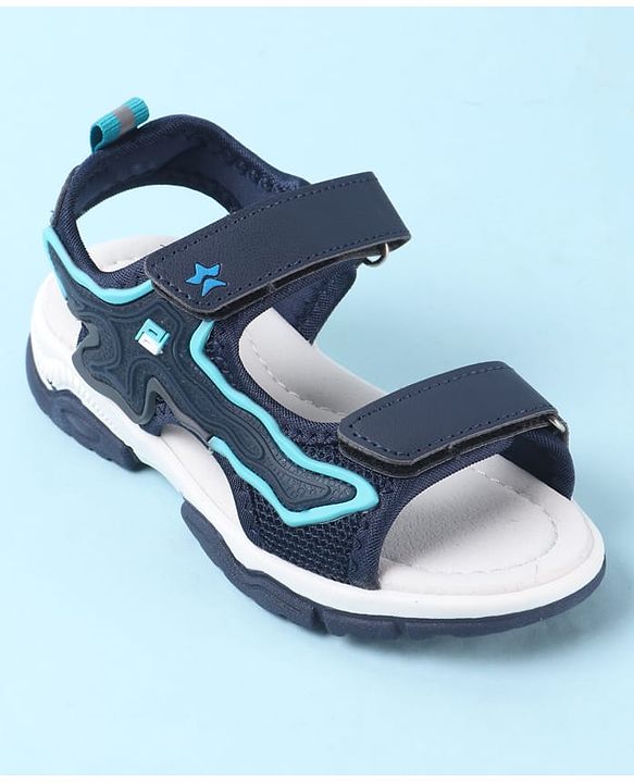 Cute Walk by Babyhug Velcro Closure Sandals - Black
