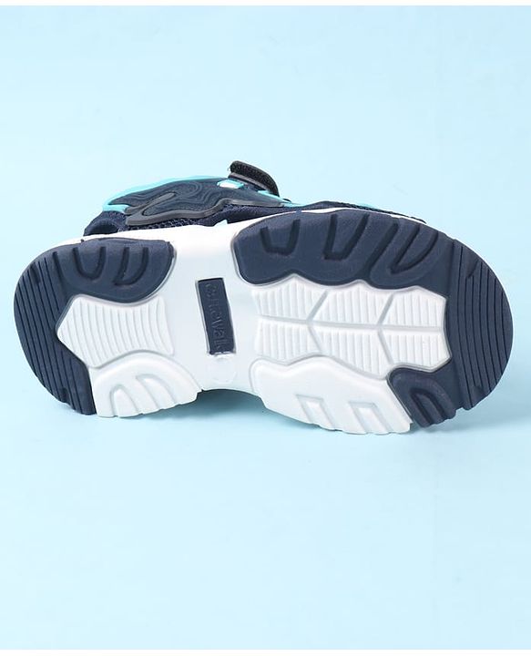 Cute Walk by Babyhug Velcro Closure Sandals - Black
