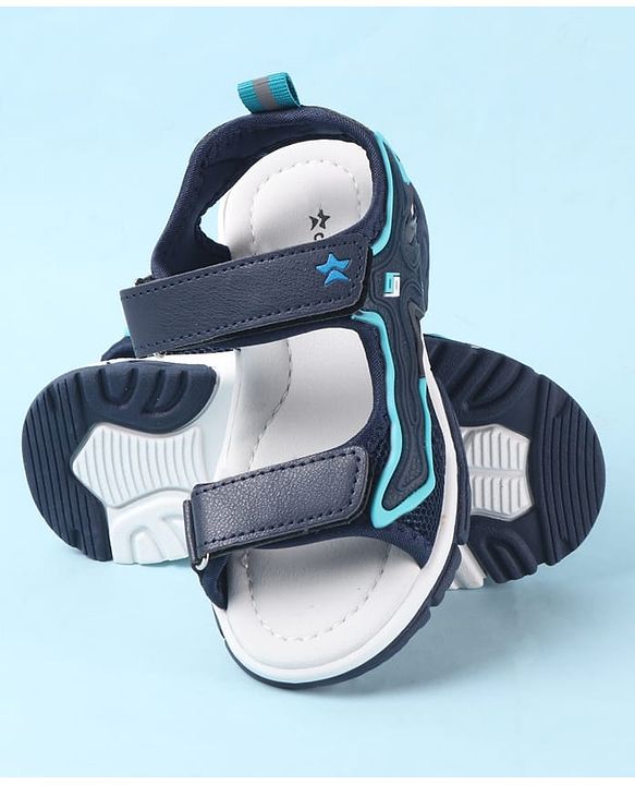 Cute Walk by Babyhug Velcro Closure Sandals - Black