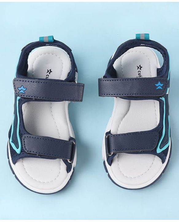 Cute Walk by Babyhug Velcro Closure Sandals - Black