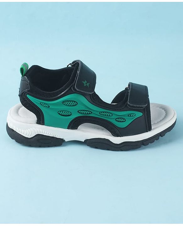 Cute Walk by Babyhug Velcro Closure Sandals - Black