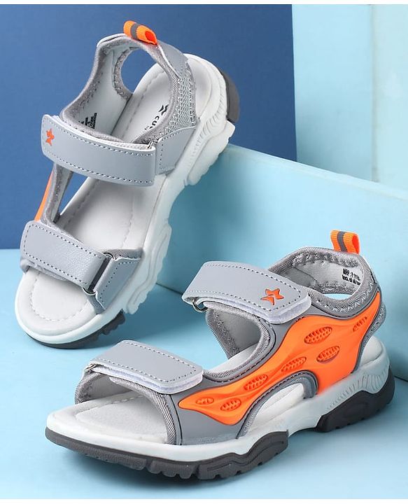 Cute Walk by Babyhug Velcro Closure Sandals - Black