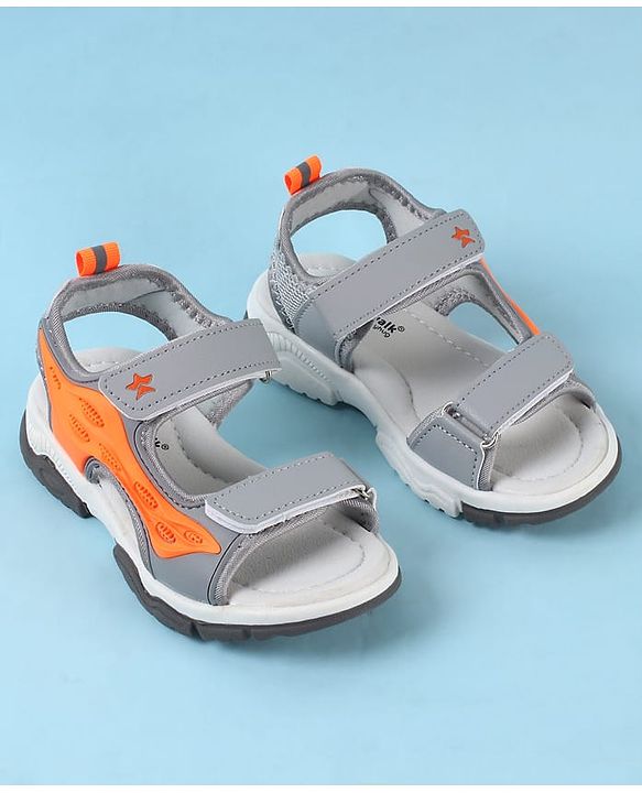 Cute Walk by Babyhug Velcro Closure Sandals - Black