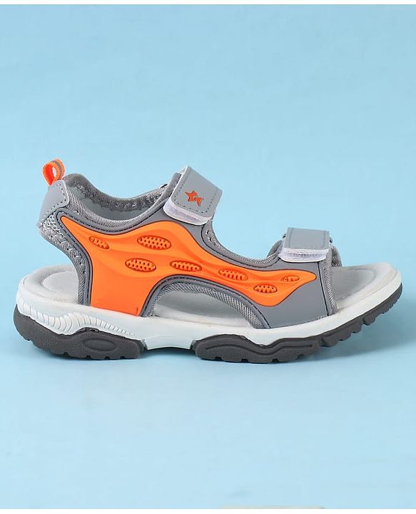 Cute Walk by Babyhug Velcro Closure Sandals - Black