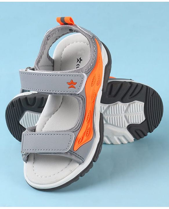 Cute Walk by Babyhug Velcro Closure Sandals - Black