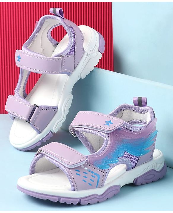 Cute Walk by Babyhug Sandals Bow Applique - Dark Pink