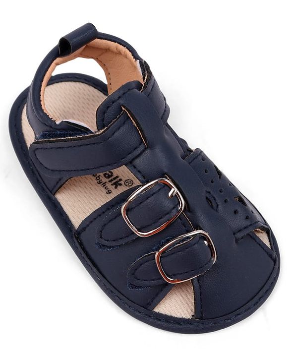 Cute Walk by Babyhug Booties with Velcro Closure - Beige