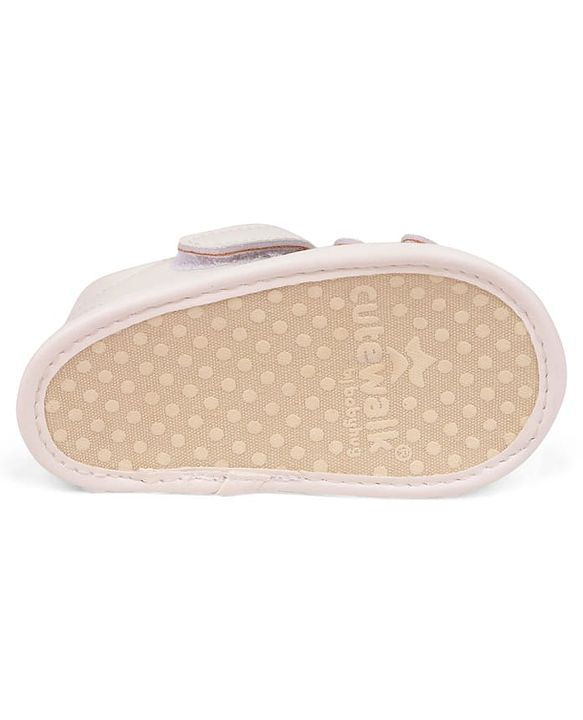 Cute Walk by Babyhug Booties with Velcro Closure - Beige