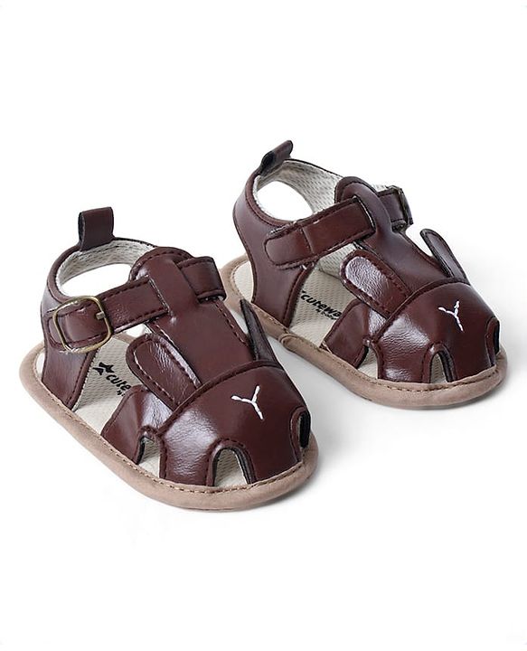 Cute Walk by Babyhug Booties with Buckle Closure & Ear Applique - Navy Blue