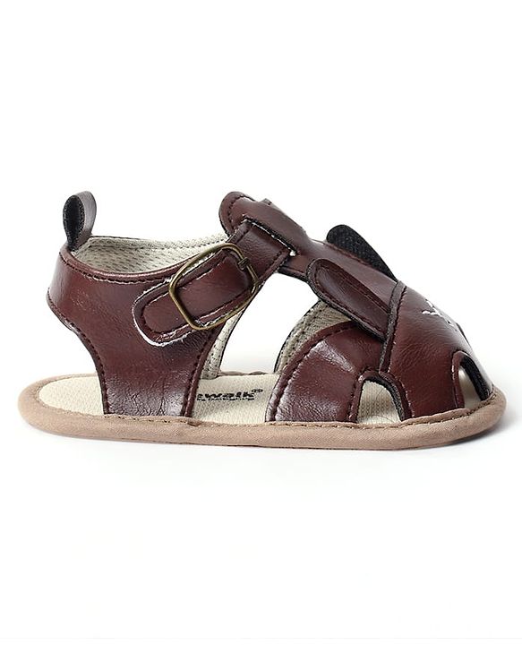 Cute Walk by Babyhug Booties with Buckle Closure & Ear Applique - Navy Blue