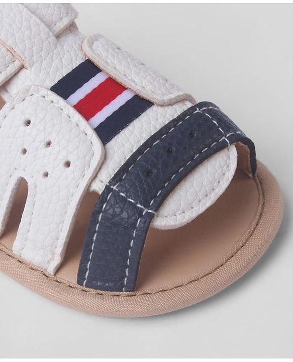 Cute Walk by Babyhug Booties With Velcro Closure - White