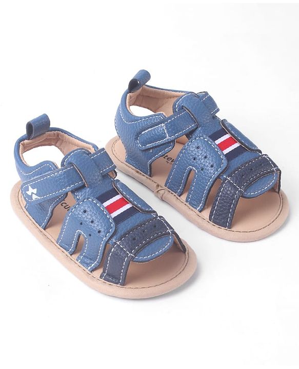 Cute Walk by Babyhug Booties With Velcro Closure - White