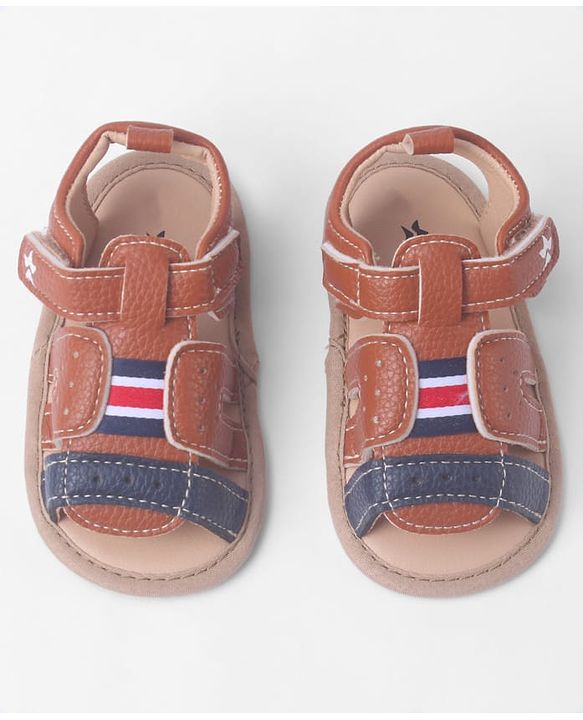 Cute Walk by Babyhug Booties With Velcro Closure - White