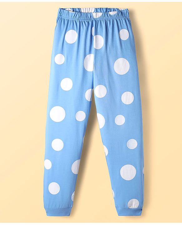 Pine Kids Disney Single Jersey Knit Full Sleeves Night Suit with Elsa Graphics - Light Blue
