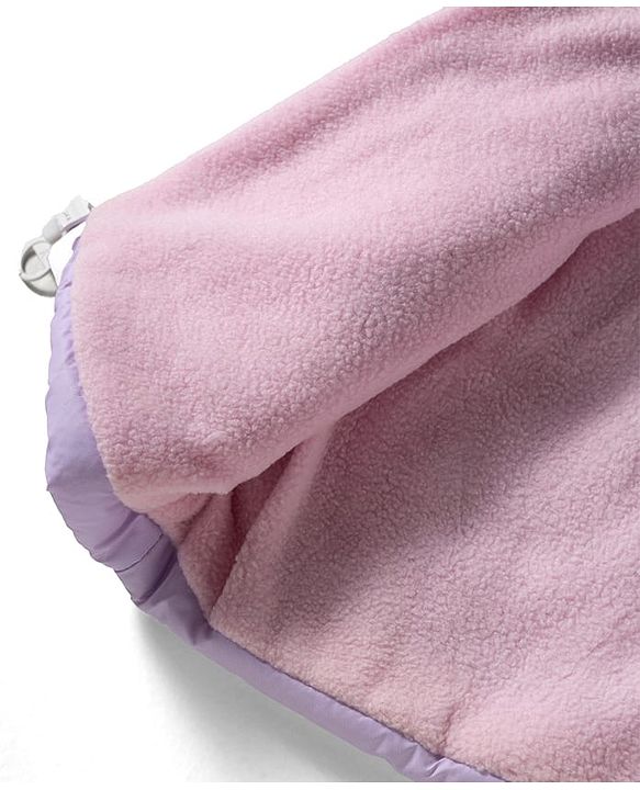 Pine Kids Woven Full Sleeves Hooded Puffer Winter Jacket with Tie & Dye - Pink