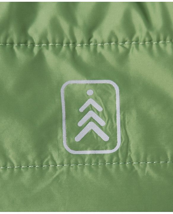 Pine Kids Woven Full Sleeves Solid Hooded Reversible Jacket - Green