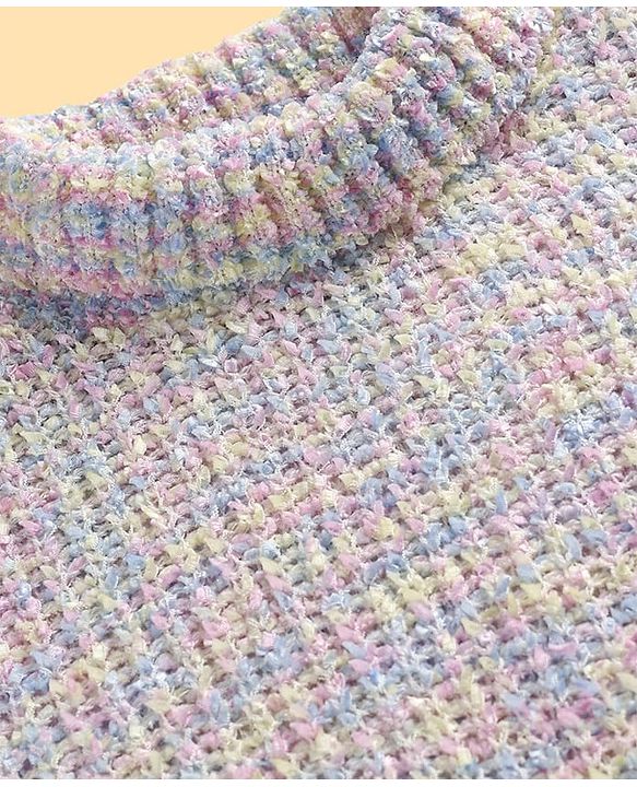 Pine Kids Knit Full Sleeves Pullover Sweater With Cable Knit Design & Turtle Neck - Multi Colour