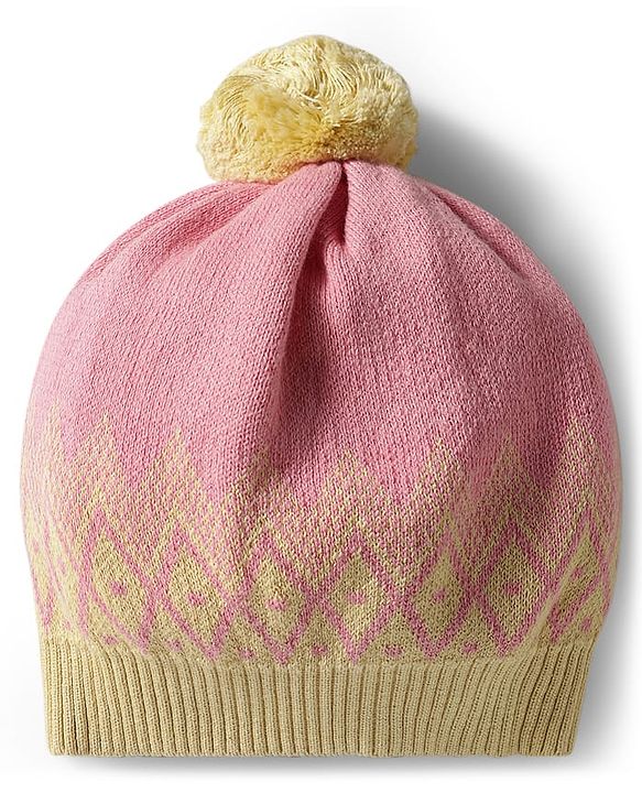Babyhug Knit Full Raglan Sleeves Pullover Sweater Set with Cap & Aztec Design - Pink