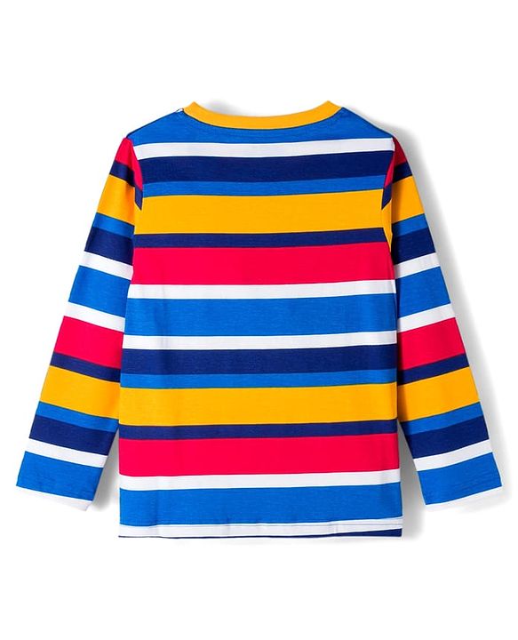 Pine Kids Cotton Knit Full Sleeves Co-ord Night Suit with Text Print - Multicolor