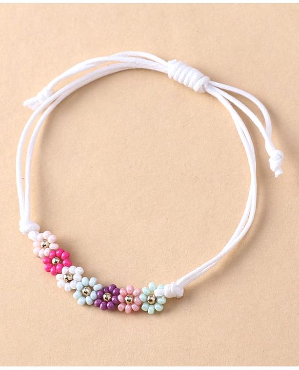 Babyhug Free Size Friendship Bands With Floral Design Pack Of 3 - Multi Colour