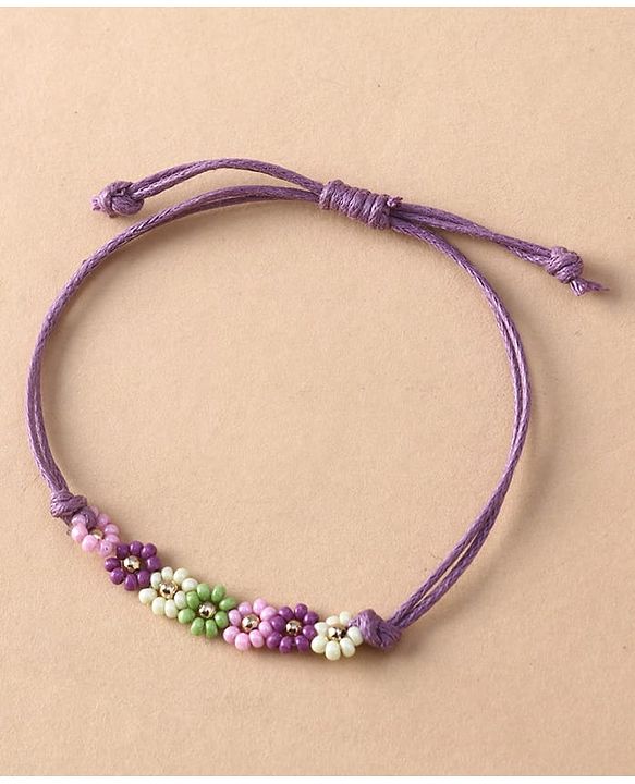 Babyhug Free Size Friendship Bands With Floral Design Pack Of 3 - Multi Colour