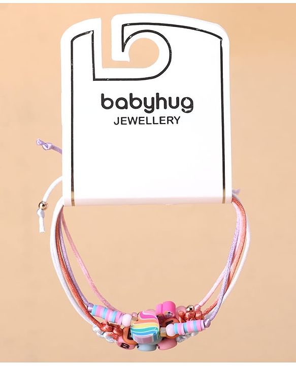 Babyhug Female BFF Free Size Friendship Bands Pack of 5 - Multicolor