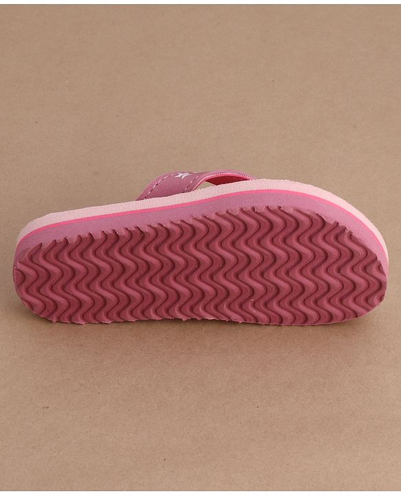 Cute Walk by Babyhug Flip Flops With Duck Print - Pink