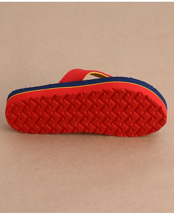 Cute Walk by Babyhug Flip Flops With Animal Print - Blue