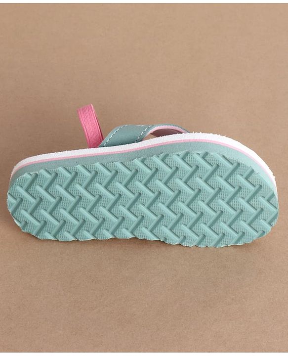 Cute Walk by Babyhug Back Strap Bunny & Floral Printed Flip Flops