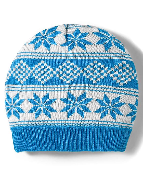 Babyhug Knit Full Sleeves Sweater Set With Cap & Aztec Design - Light Blue