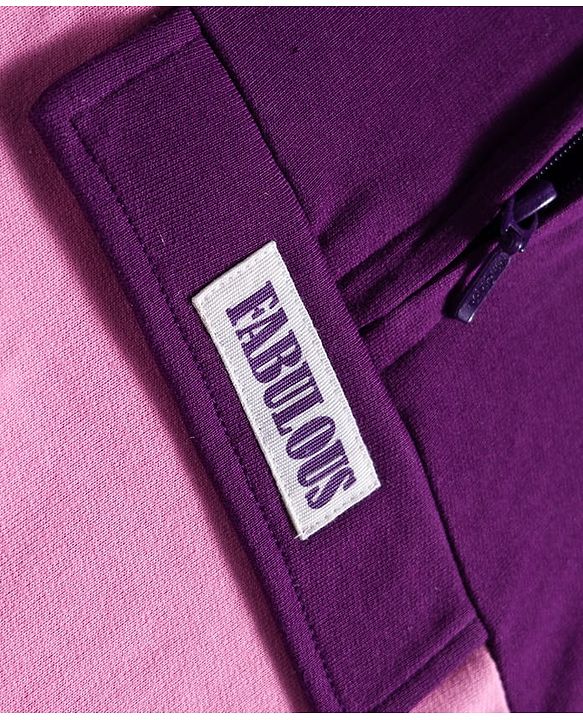Babyhug Cotton Knit Full Sleeves Cut & Sew Pullover Hooded Sweatshirt with Text Graphic - Pink