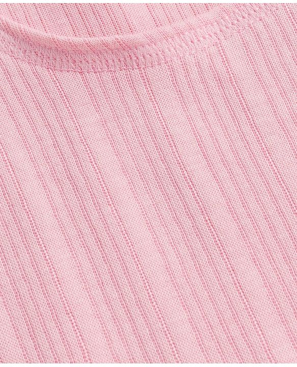 Babyhug Knit Sleeveless Solid Color Thermal Inner Vest -  Pink