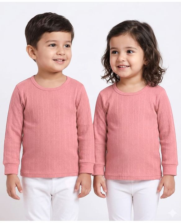 Babyhug Knit Full Sleeves Thermal Inner Wear Pullover Vest - Pink
