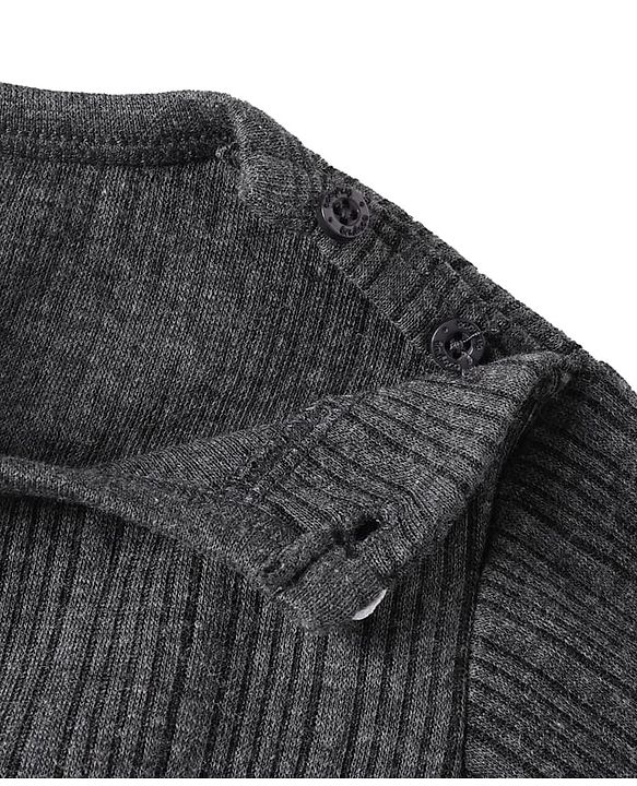 Babyhug Full Sleeves Solid Color Thermal Vests Pack of 2 - Grey