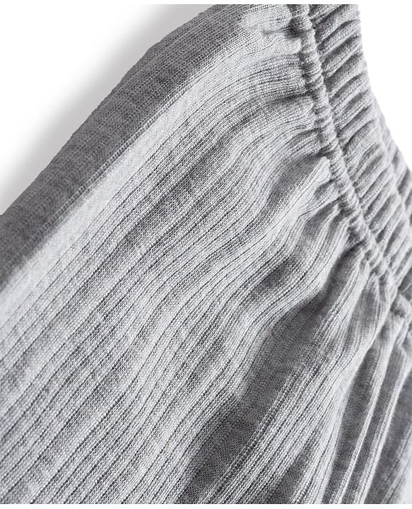 Babyhug Knit Full Length Solid Color Thermal Pant - Light Grey