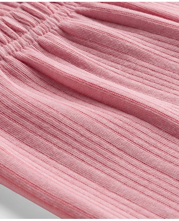 Babyhug Knit Full Length Solid Color Thermal Inner Wear Legging - Pink