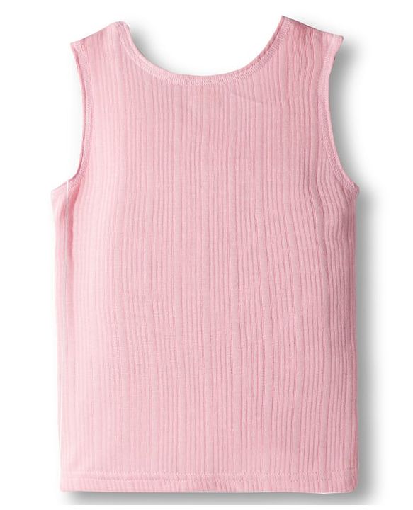 Babyhug Knit Sleeveless Solid Color Thermal Inner Vests Pack Of 2 -  Pink & Light Blue
