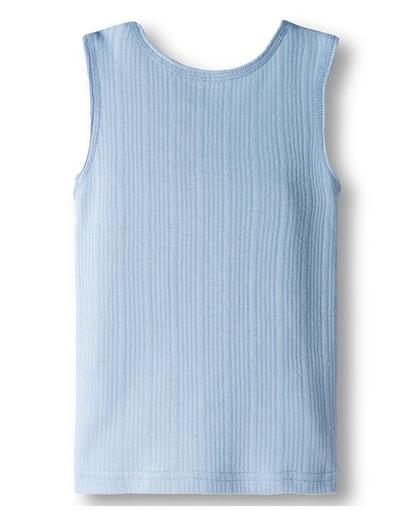Babyhug Knit Sleeveless Solid Color Thermal Inner Vests Pack Of 2 -  Pink & Light Blue