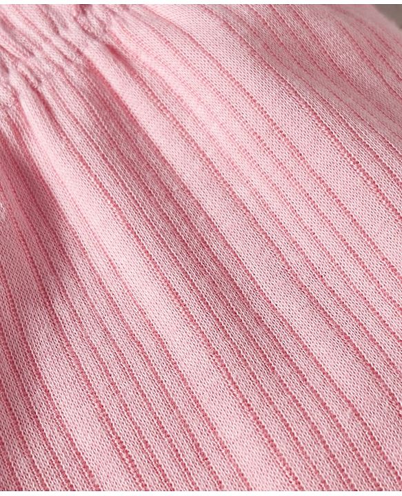 Babyhug Knit Full Length Solid Color Thermal Leggings Pack of 2 - Light Blue & Pink
