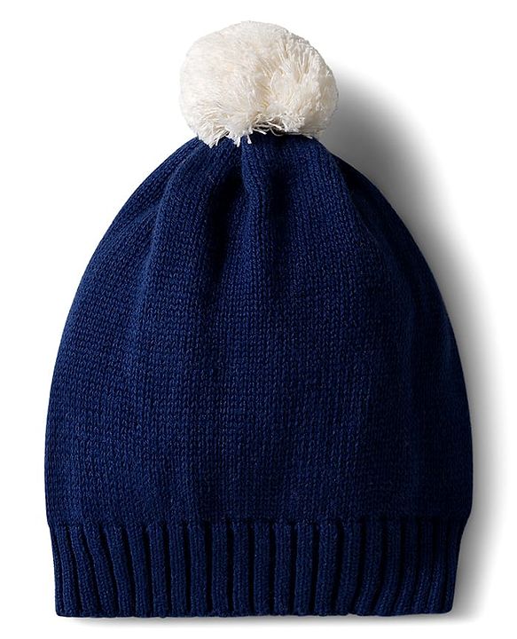 Babyhug Cotton Knit Full Raglan Sleeves Sweater Set with Fair Isle Design & Cap - Navy Blue