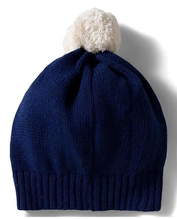 Babyhug Cotton Knit Full Raglan Sleeves Sweater Set with Fair Isle Design & Cap - Navy Blue