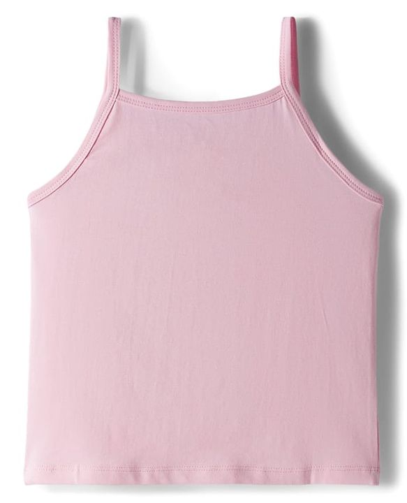 Pine Kids Cotton Elastane Knit Singlet Sleeves Solid Color Slips Pack of 3 (Color May Vary)