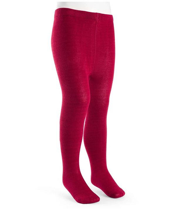 Cutewalk by Babyhug Anti Bacterial Footed Solid Color Tights  - Maroon
