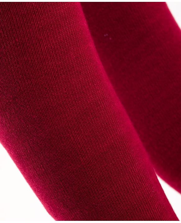 Cutewalk by Babyhug Anti Bacterial Footed Solid Color Tights  - Maroon