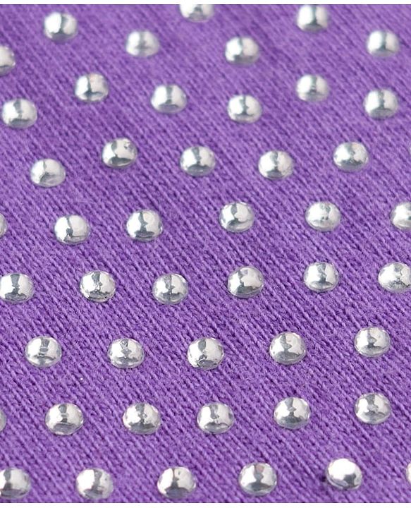 Babyhug Cotton Knit Full Sleeves Hooded Sweatjacket With HD Text Print & Kangaroo Pockets - Purple