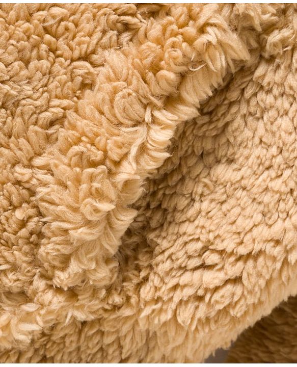 Babyhug Knit Full Sleeves Solid Color Hooded Fur Sweatshirt with Kangaroo Pocket - Beige