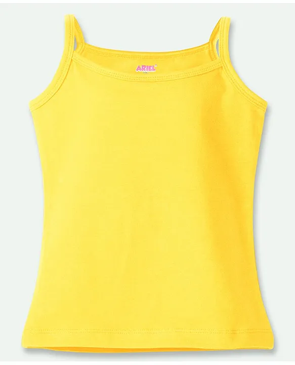 トップス Ariel Buy Ariel Cotton Lycra Knit Pack Of 5 Sleeveless Solid Camisoles